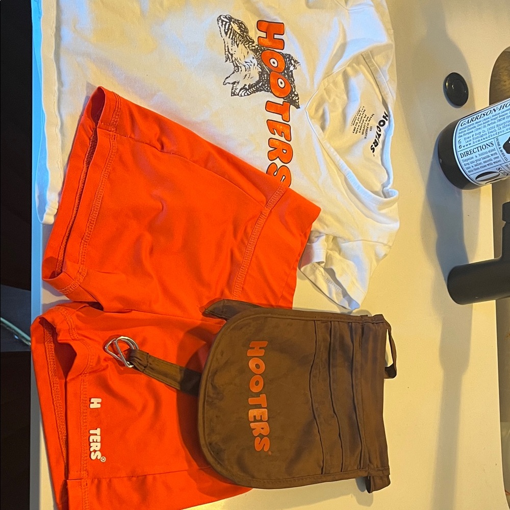 Hooters Vibrant Orange Athletic Shorts